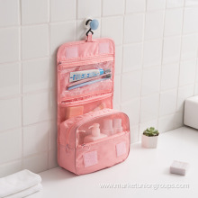 Korea design cheap pink travel large toiletries storage bag promotion waterproof hanging toiletry bag cosmetic bag for women